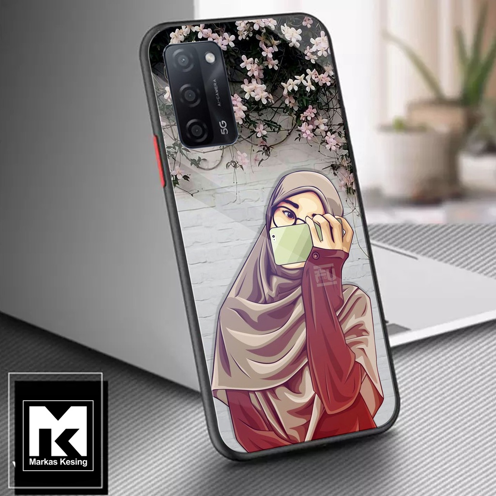 Case Oppo A55 5G - Casing Oppo A55 5G - ( Hijab Wallpaper ) - Case Hp - Casing Hp - Softcase Oppo A5
