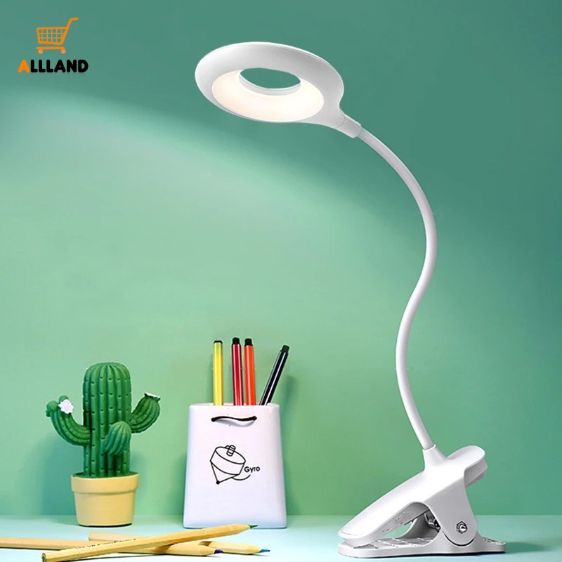 1 Pc Lampu Baca LED Model Klip on Flexible Portable