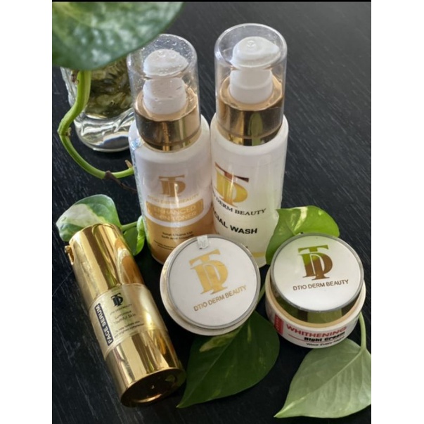 PAKET DTIO DERM BEAUTY SUPER WHITENING + GOLD FACE SERUM PREMIUM. BPOM,100% ORIGINAL, GLOWING SKIN, 