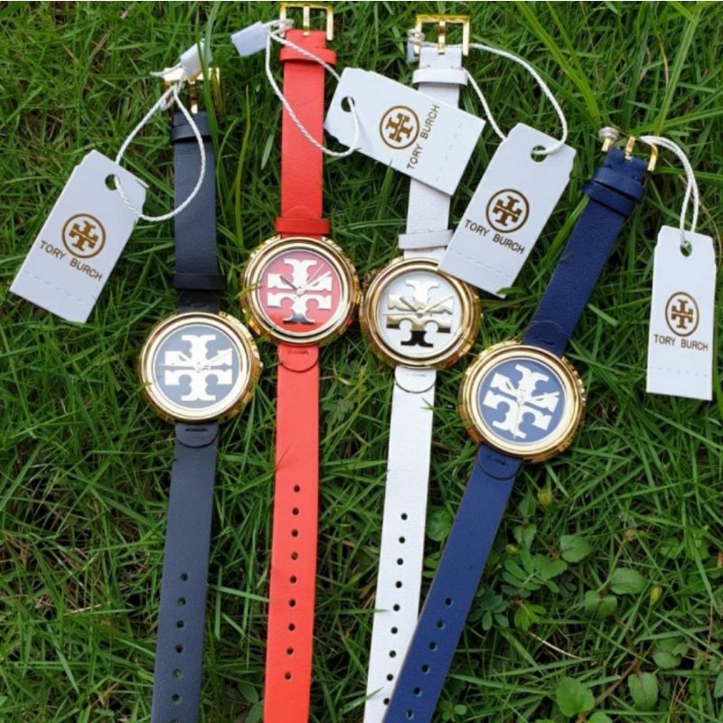 Jam tangan wanita TORY BURCH TBW 6204 6203 6202 6200 Leather Quartz