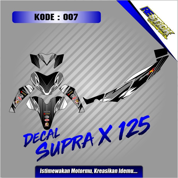 Decal Supra X 125 006 010 Shopee Indonesia