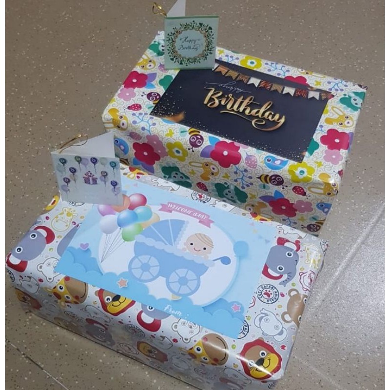 Tambahan Box Kado, Kertas Kado Hadiah ukuran Standart