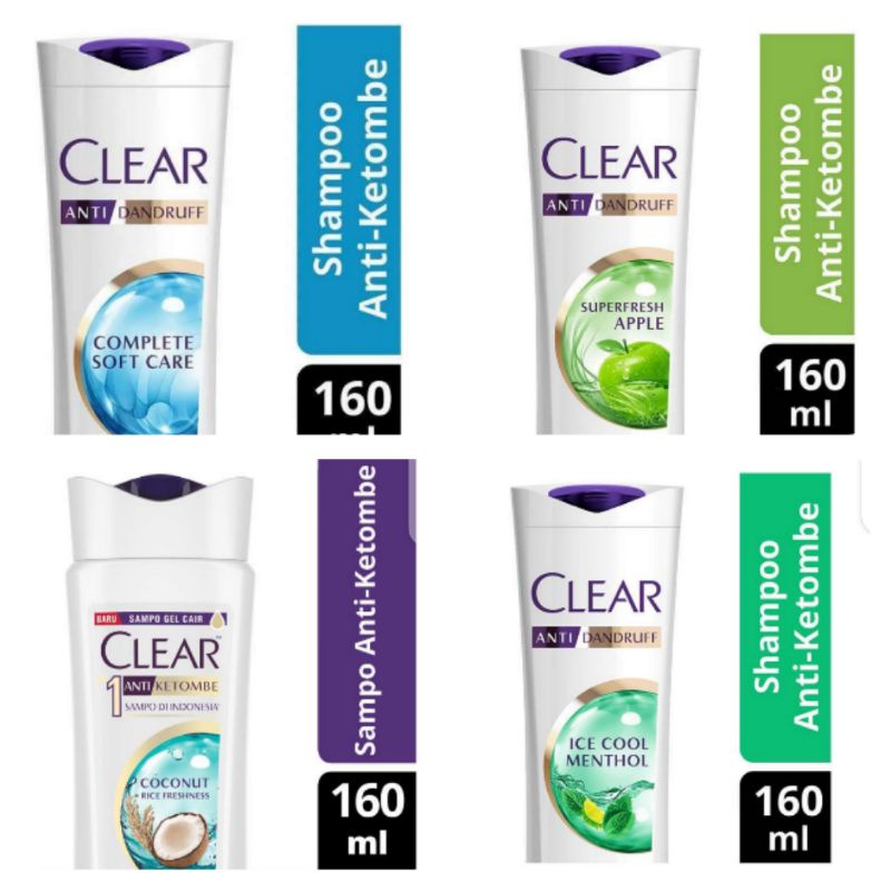 Clear Shampoo Anti Ketombe | Dandruff 160ml