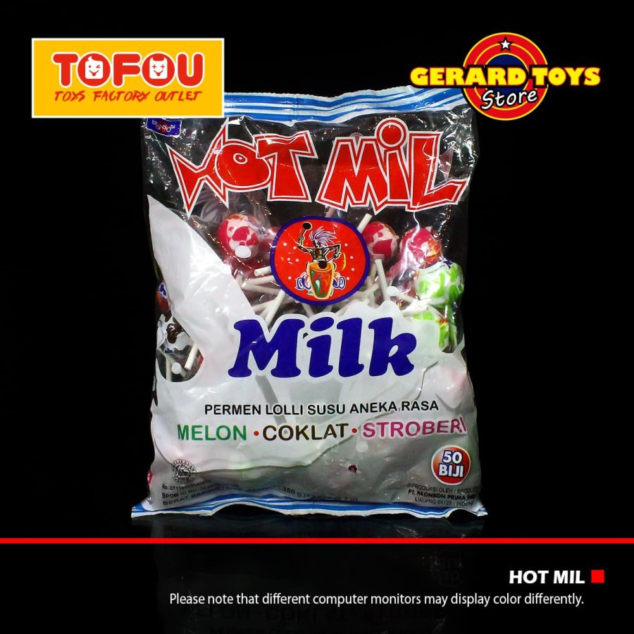 

Permen Susu Lolipop Milk Hot Mil Bungkus isi 50pcs MURAH BANGET