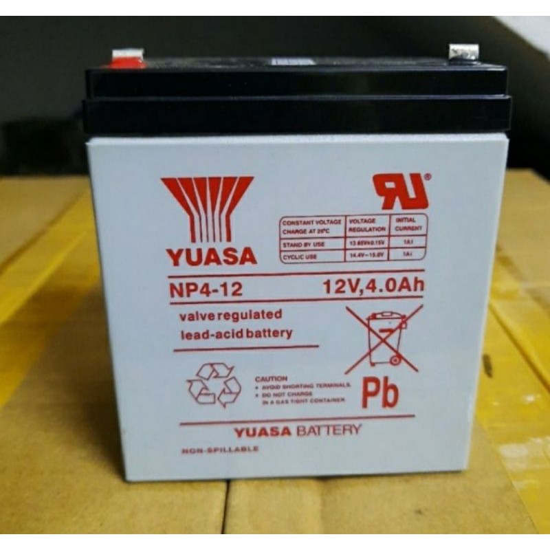 battery aki kering Yuasa 12v4ah