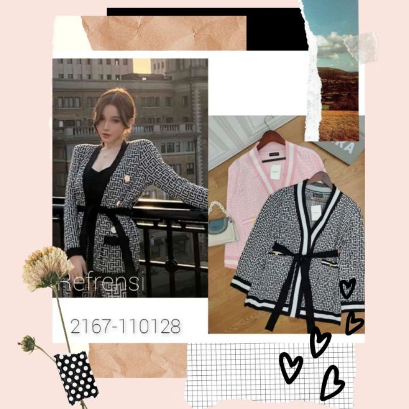 Cardigan Rajut Balmain