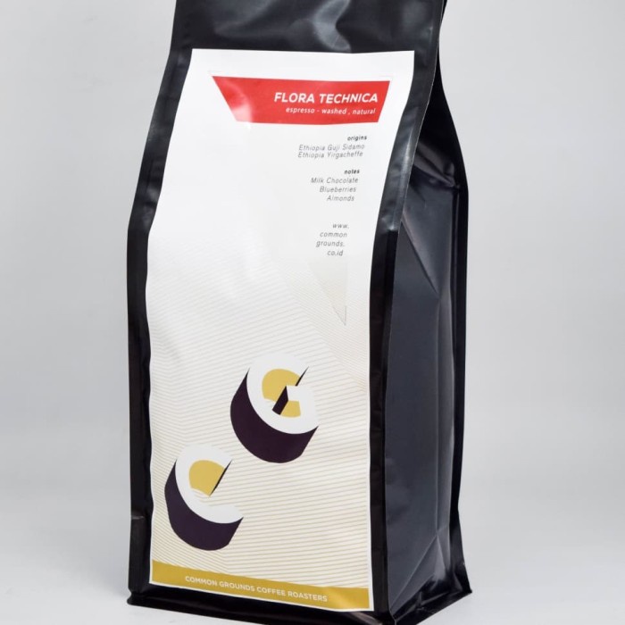 

kopi-biji- espresso blend arabica coffee: flora technica 1 kg - normal, whole beans -biji-kopi.