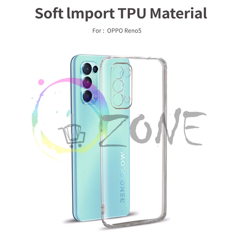 SOFTCASE TRANSPARAN OPPO RENO 5 PREMIUM CLEAR SOFT CASE