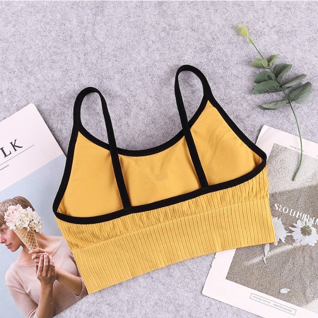 Gratis Ongkir - F5215 Pakaian Dalam Olahraga Wanita / Bra Sport Wanita Tanpa Kawat / BH Gym-6