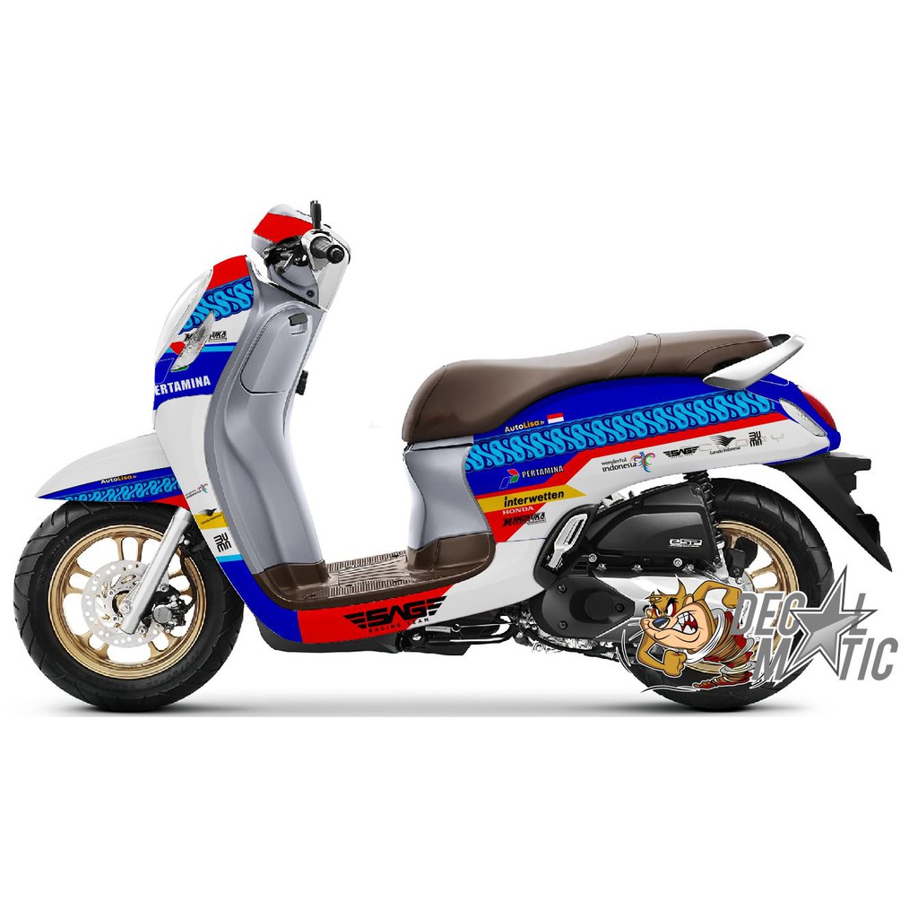 Decal Scoopy Full body Scoopy  Stiker full body Scoopy FI 2012 - 2016 FI EPS 2017-2019 Prestige 2020