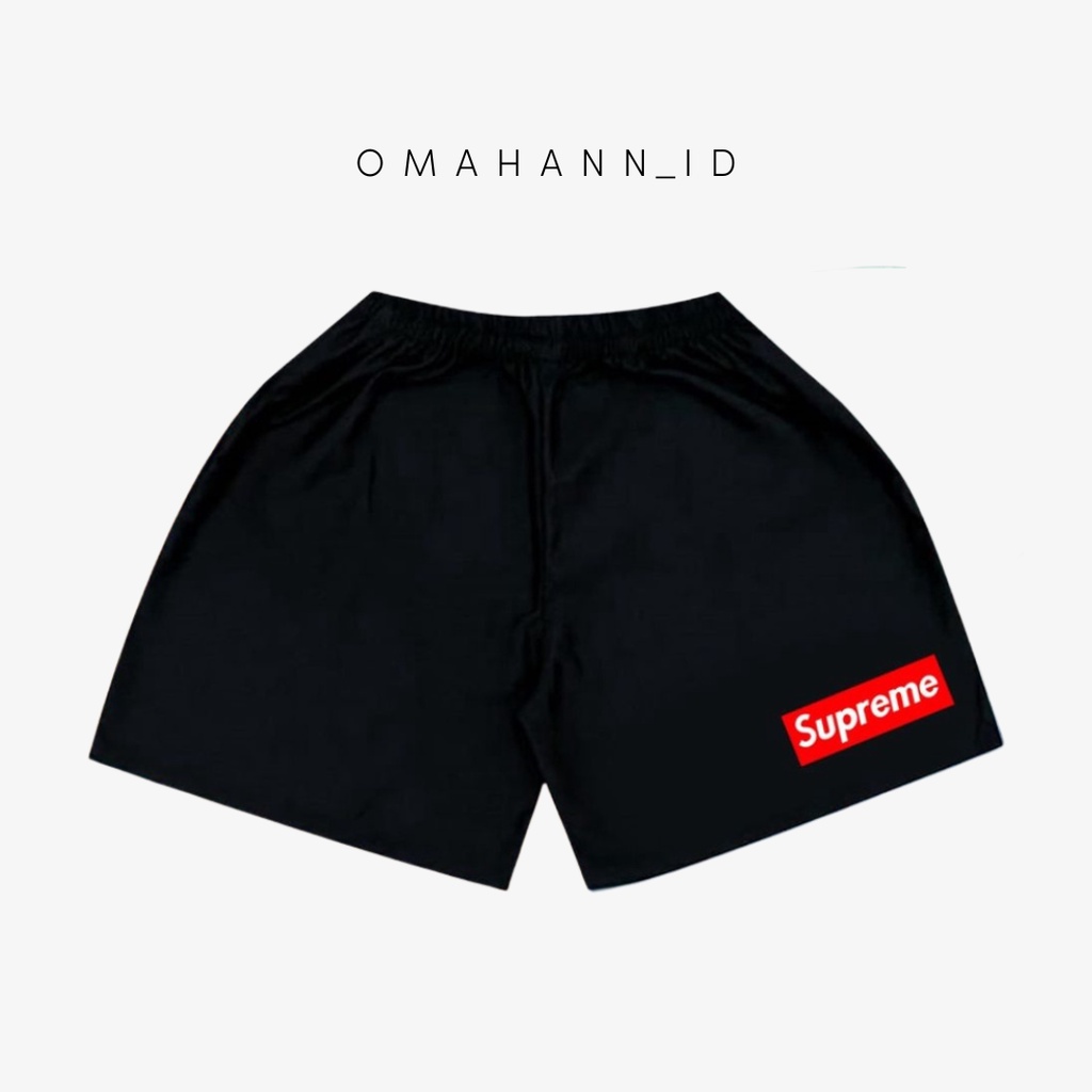 Celana Pendek Boxer Pria Sablon Supreme