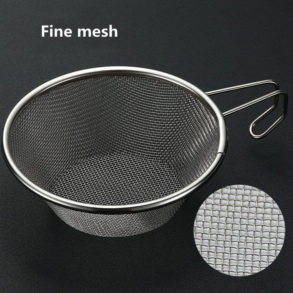 Lanfy Sendok Jaring Portable304Stainless Steel Camping Outdoor Alat Filter Mesh Spoon