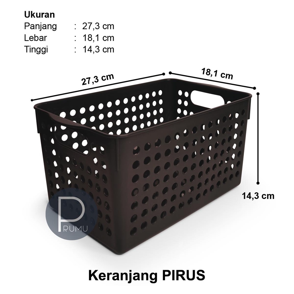 Keranjang Serbaguna - Keranjang Plastik - Kotak Penyimpanan - Box Organizer - Keranjang Penyimpanan - Kotak Serbaguna - Pirus