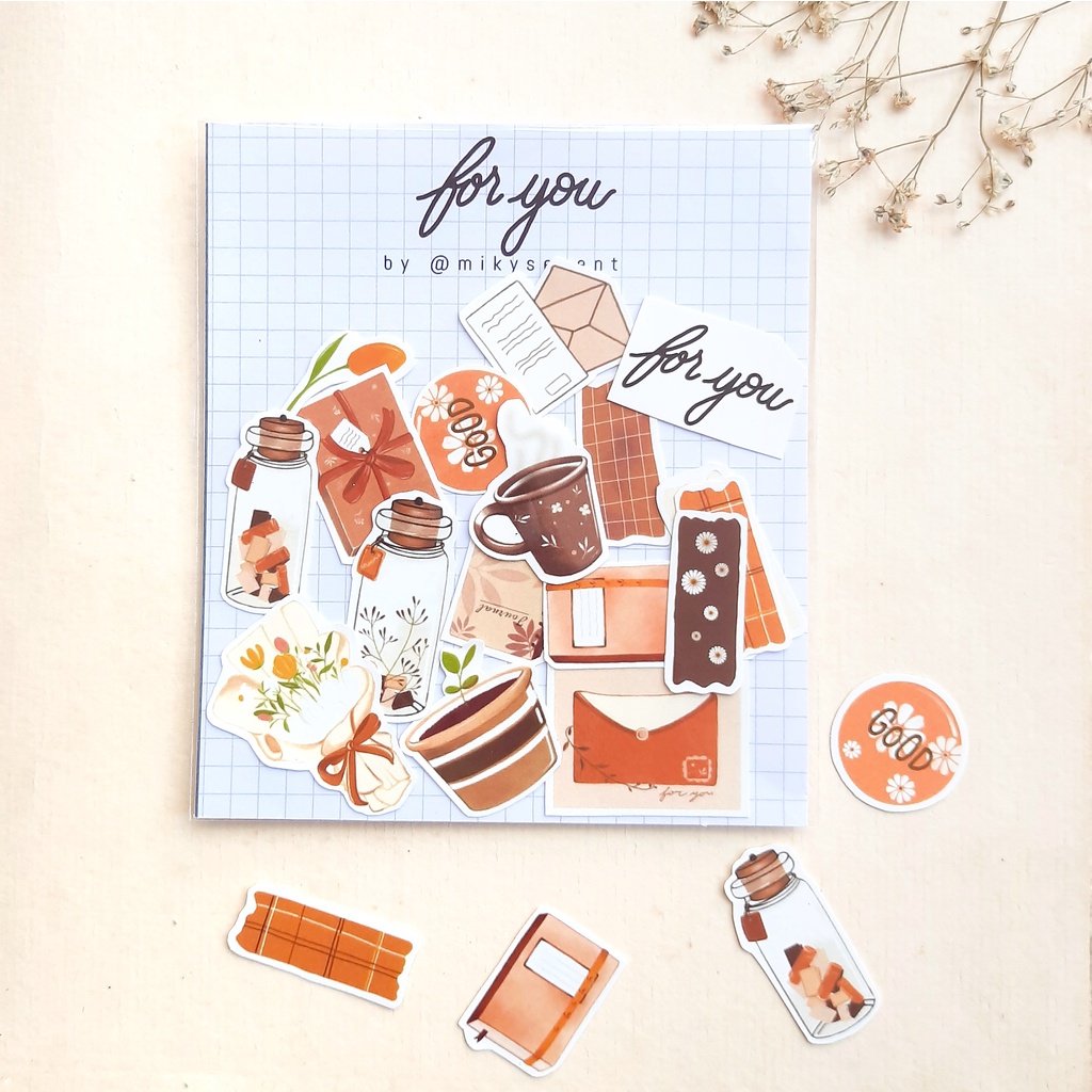 

For You Sticker Die Cut/ Stiker Decor/ Journaling