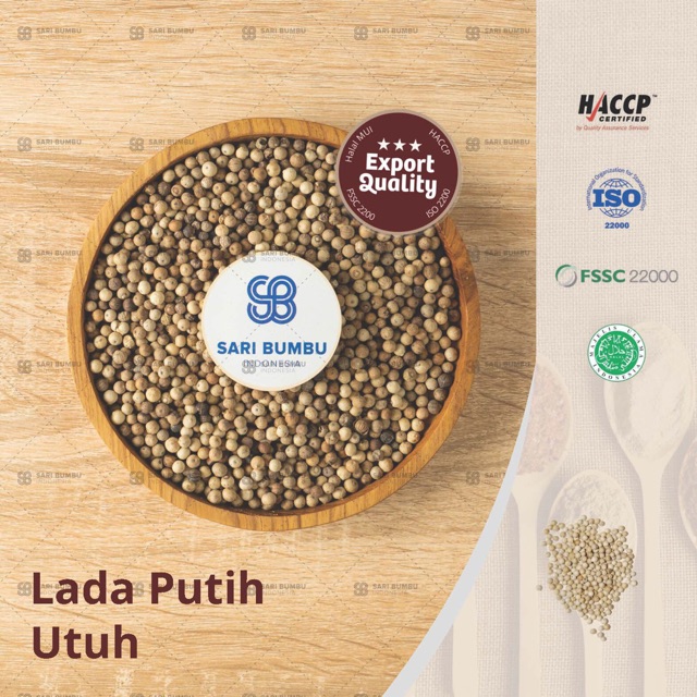 

WHITE PEPPER SEED / BIJI MERICA PUTIH (UTUH)