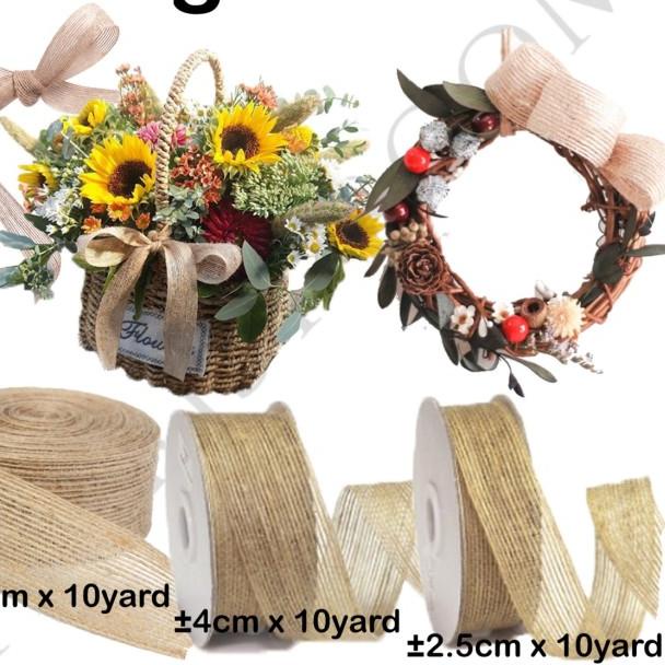 

➺ Vintage RIbbon ±6.3cm x 10yard - pita rustic ✶