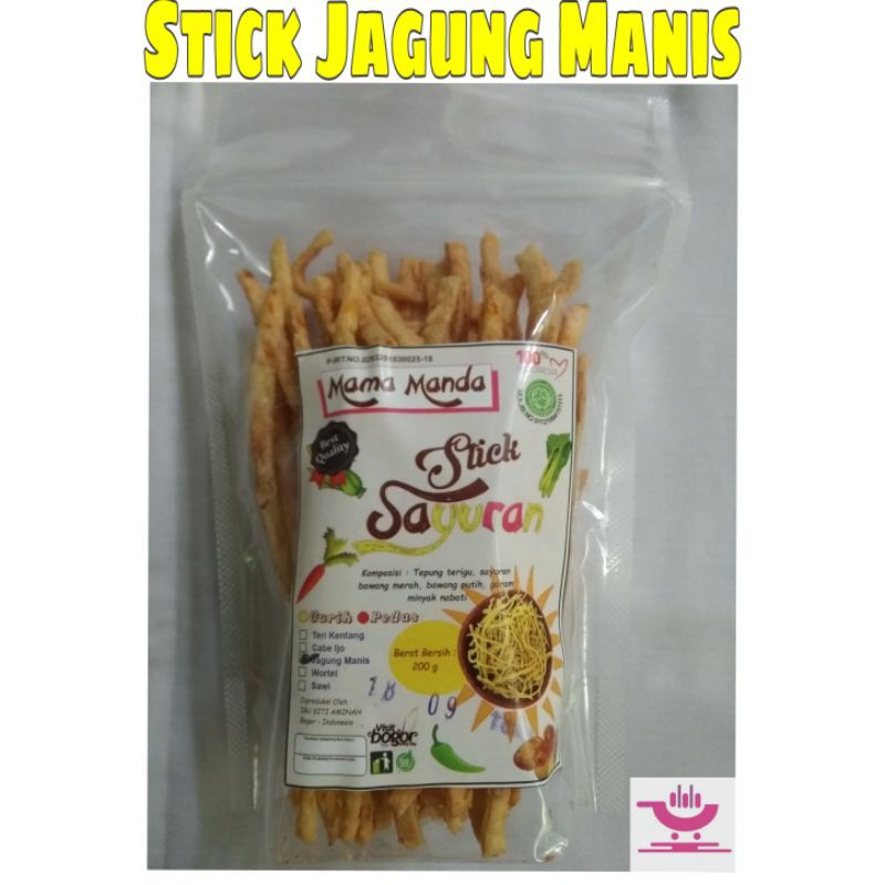 

Snack Stik Jagung Cemilan Sehat Homemade Stik Sayur Khas Bogor