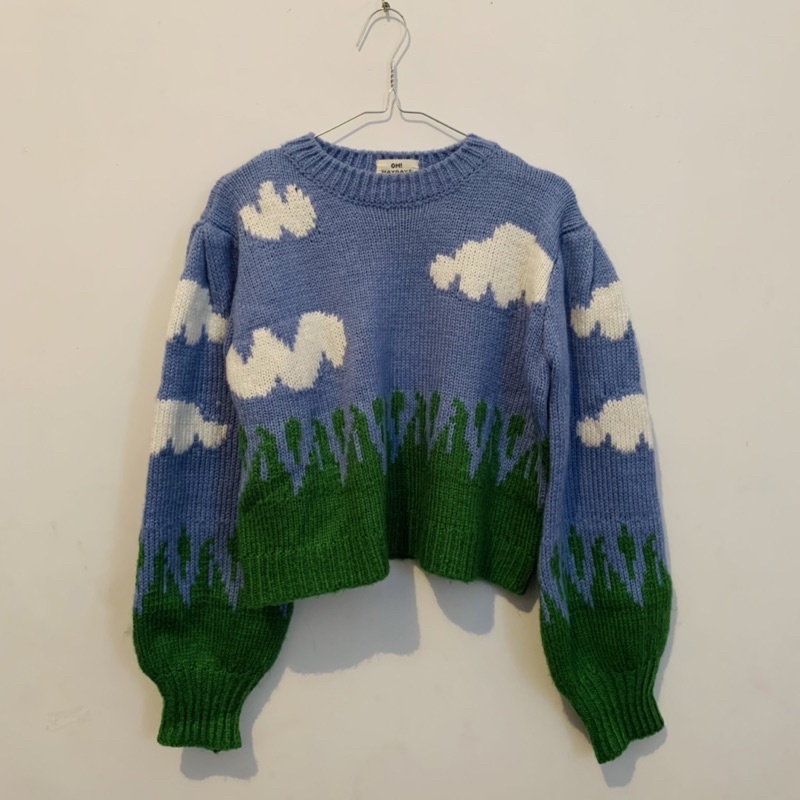 Jennie Blackpink Cloud Grass Sweater Crop Top Lirika Matoshi