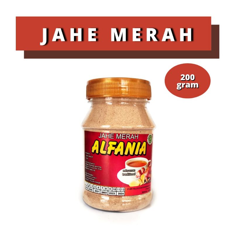 

Jahe Merah bubuk ALFANIA / jahe merah instan bubuk