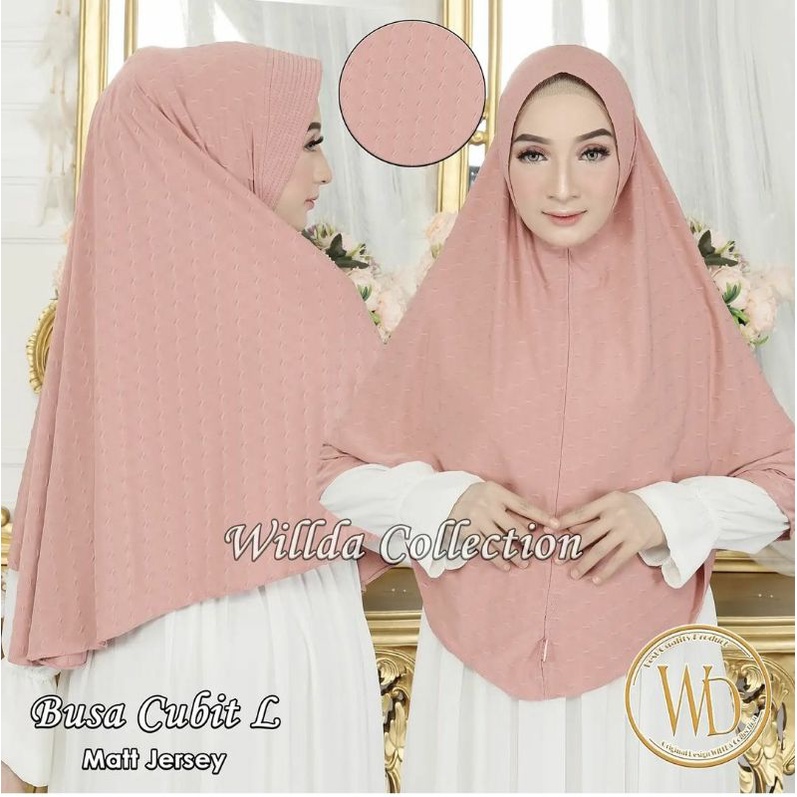 size L BUSA CUBIT WILLDA COLLECTION JILBAB KHIMAR KERUDUNG BERGO wilda
