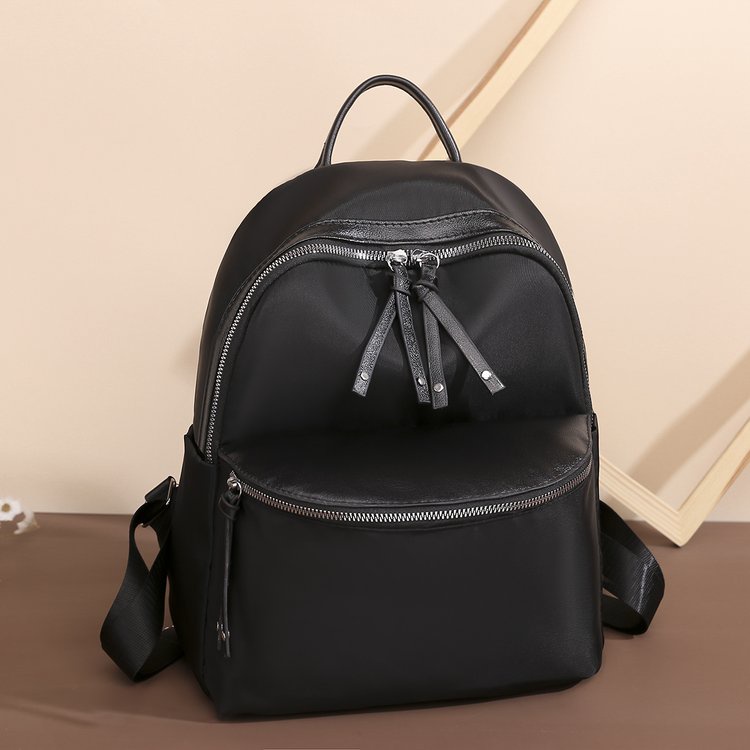 Tas Ransel Wanita ZELA KYTA BACKPACK Import Kulit Premium Tas Sekolah Kuliah Kerja Wanita Remaja Dewasa - Grosir Tas Batam-Hitam Br