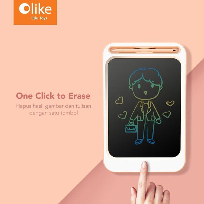 

Olike LCD Drawing and Writing Board Original Mainan Anak - 8.5inc Writing,Biru