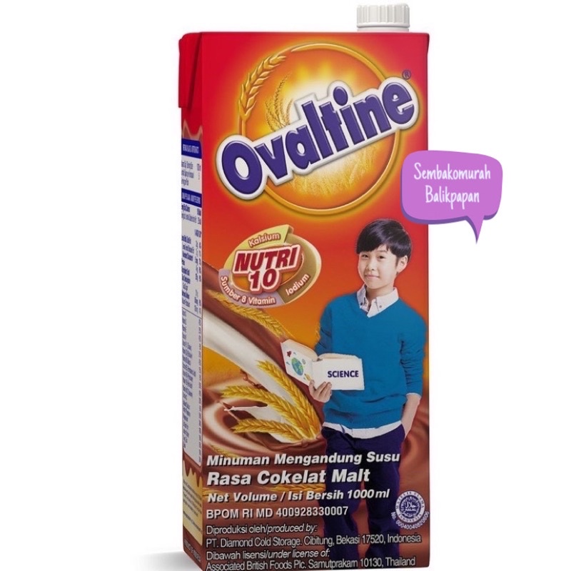 

Ovaltine UHT Chocolate Malt 1000ml