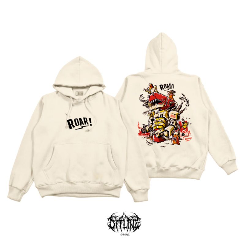 HOODIE OFFLINE CYBORG DINO ROAR