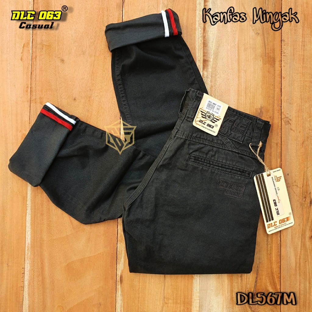 Celana Chino Kanvas original terbaru Dlc063 chinos pria non streach