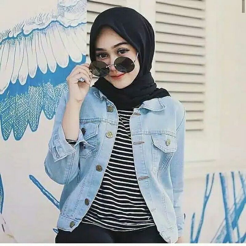 jaket wanita murah denim