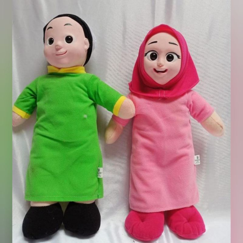 Mainan anak boneka nussa dan rara