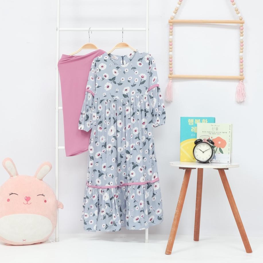 【NEW】 Peachbello Set Gamis Anak Baju Muslim Gamis Rayon Home Dress Anak 4-8th