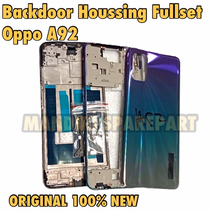 Backdoor Cassing Houssing Oppo A92 / A52 Fullset New 100%