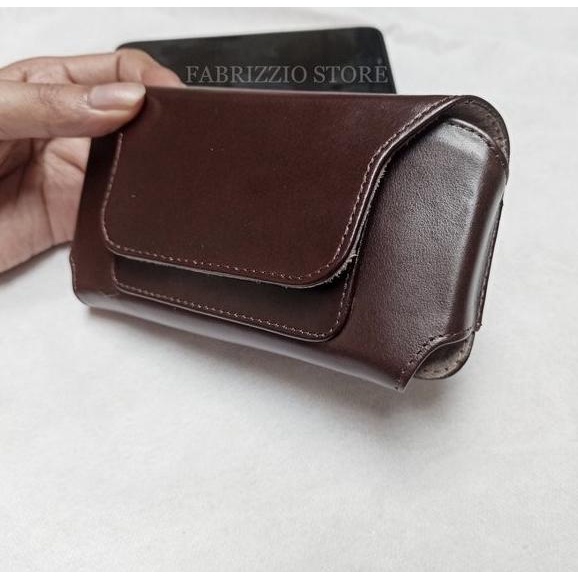 SARUNG PINGGANG KACAMATA KULIT ASLI DOMPET KACAMATA TIDUR KULIT ASLI ---Ready---