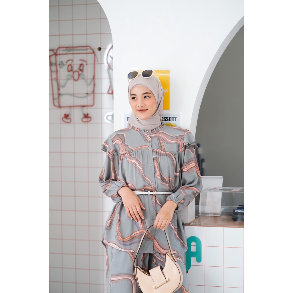 BERLIN SET - PATTERN-Wavy Blue