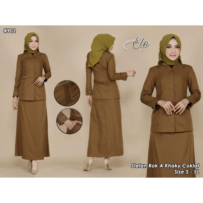 blazer Pemda tua set rok A seragam ASN blazer kode elp