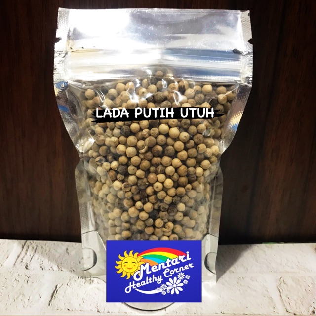 Lada Putih Utuh Bangka 100gr / White Pepper Whole 100gr