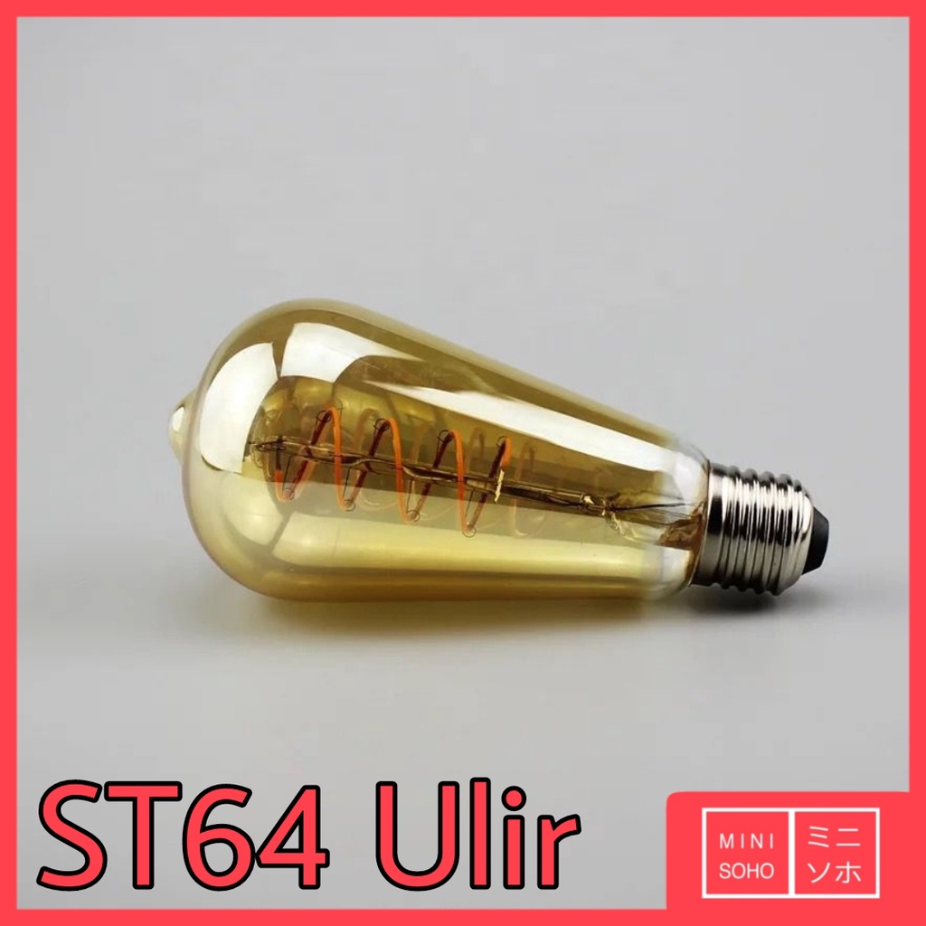 Lampu Filamen LED ST64 / G95 Bulb 4W Bohlam 4w watt Pijar Edison Cafe OVAL