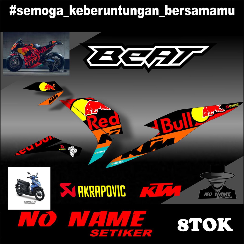 Striping BEAT NEW ESP ISS CBS DELUXE 2020-2021 (8TOK) Motif Moto Gp  - Sticker Lis Variasi New Beat Esp Beat Street 2020 - 2021