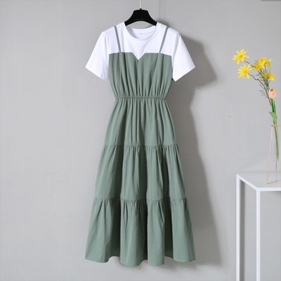 Dress Midi Lisa Ruffle Korean Style