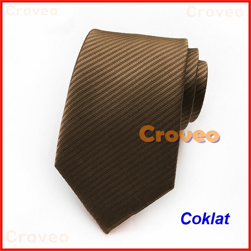 Dasi IMPORT Panjang Pria 3 Inch Hitam Dewasa Cowok Lebar Motif Garis Salur Formal Wisuda Ospek Setelan Kerja Kantor Merah Black 7.5cm 8 Cm Grosir Murah Import Resmi Satin Gold Biru Hijau Pesta Coklat Abu resleting Size Besar halus polos nectie Emas Putih