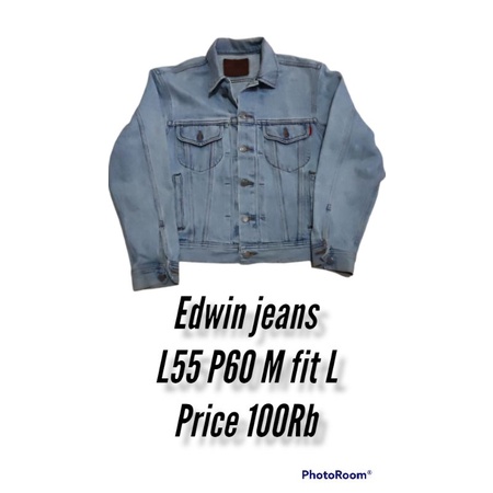 jaket jeans denim edwin second