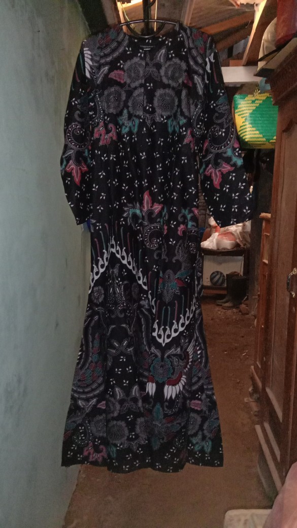 Gamis Batik Sania Ruffel Ii Gamis Batik Pekalongan