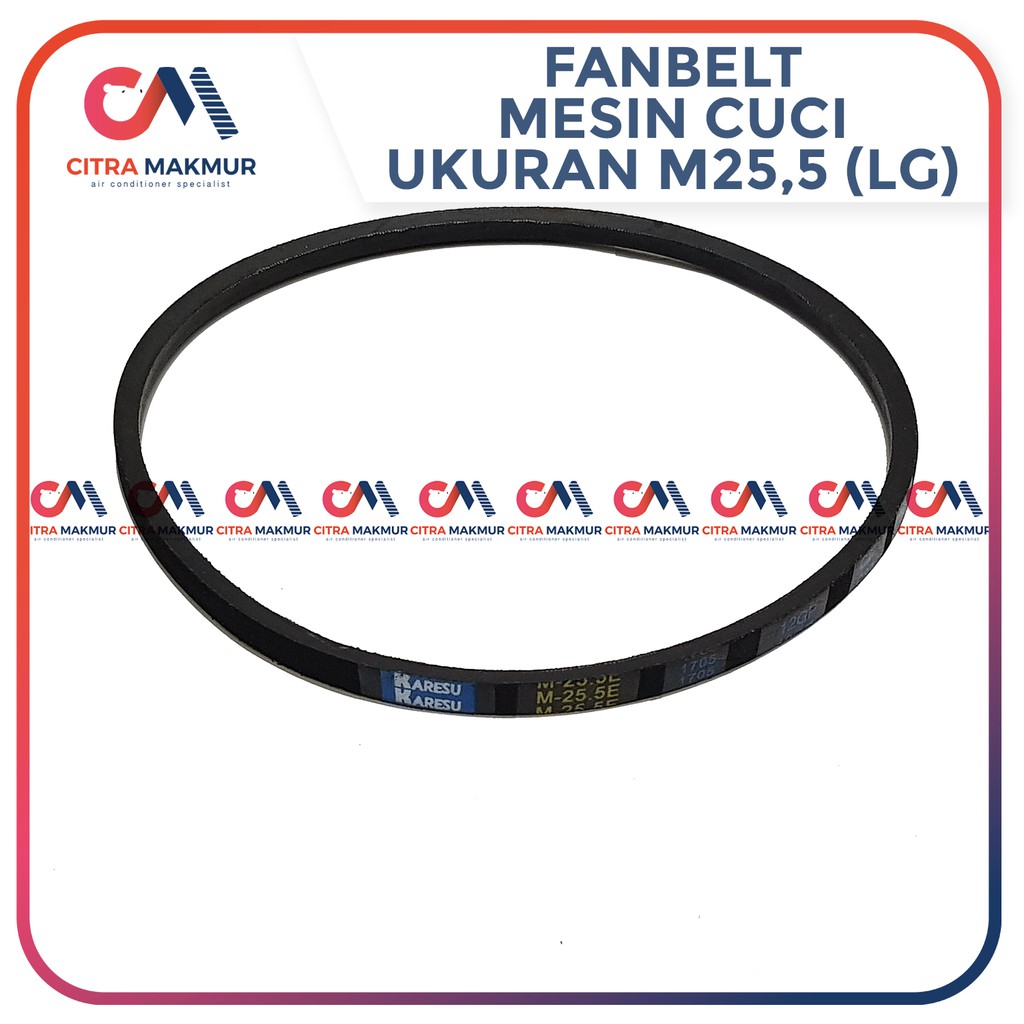 Vanbelt M25.5 Mesin cuci LG Panasonic Fan Belt Fanbelt Vbelt M 25,5 o-610