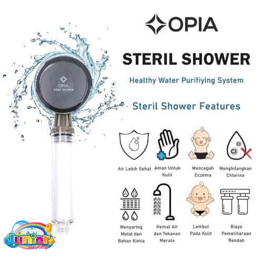 Opia Steril Shower Filter Head Set