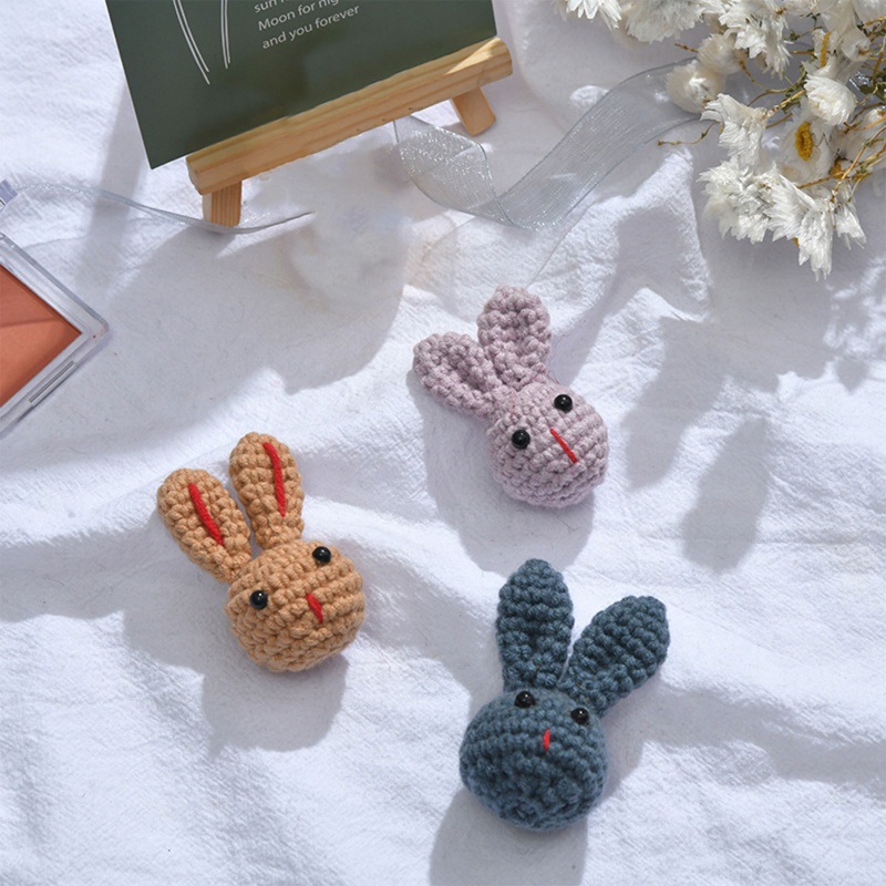 Mary Tali Empeng / Dot Rajut Crochet Handmade DIY Aksen Kelinci Untuk Bayi