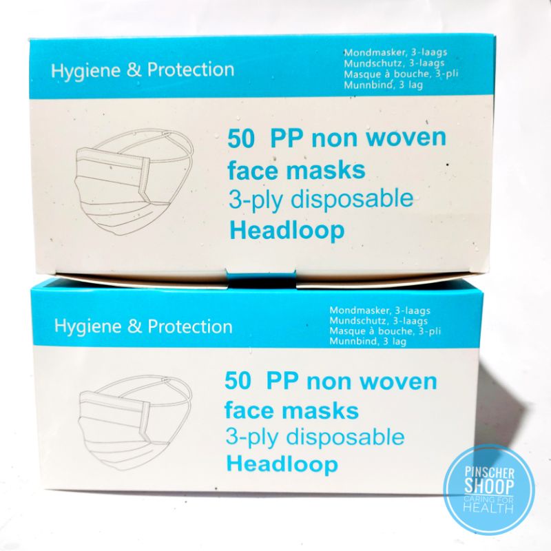 MASKER 3 PLY FACEMASK DAILY MASKER CANTOL / MASKER HIJAB NON MEDIS ISI 50 PER BOX