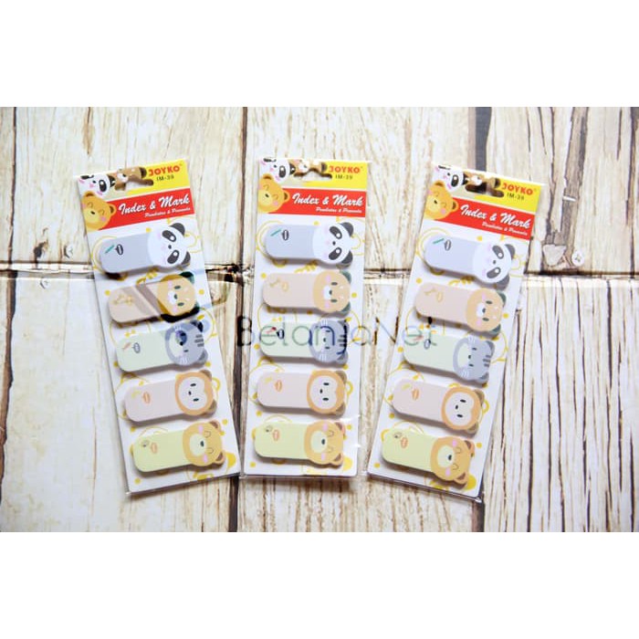 Pembatas Buku / Sticky Notes Joyko Motif Boneka Binatang IM-39