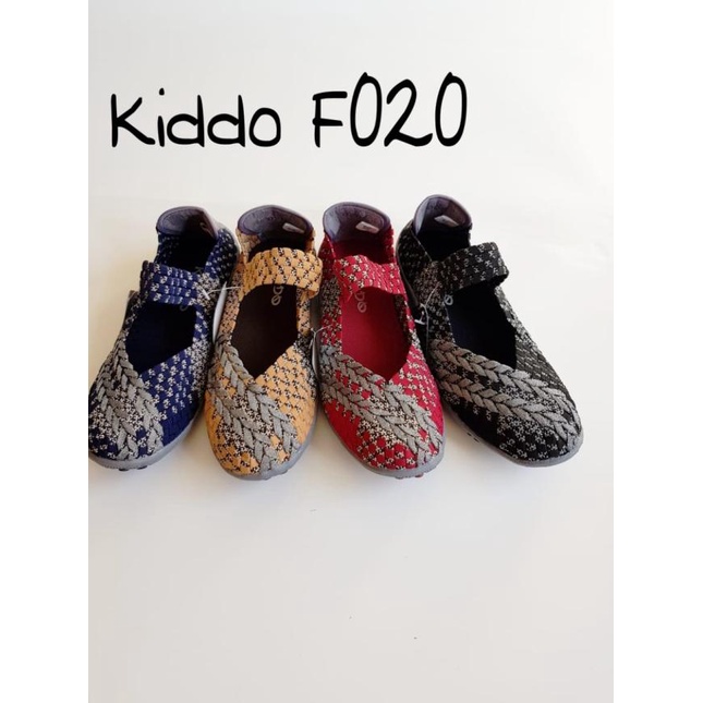 ♥ Kiddo f020 sepatu IMPORT anyaman rajut wanita ORI ♖