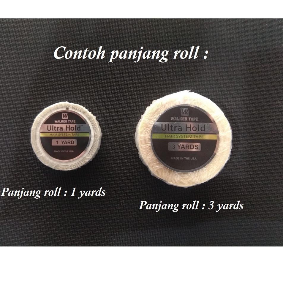 

KTB isolasi Walker tape double tape rambut toupee lem wig ULTRA HOLD Roll 1 Yards ( B054A )✵ (Ready)Paling popular ➙